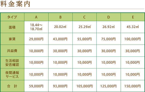 料金案内